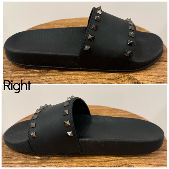 Valentino Garavani Rockstud Rubber Slide Sandal, sz 39 - Picture 8 of 11